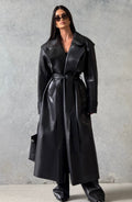 Flourenne Brigitte Trench Coat in Black