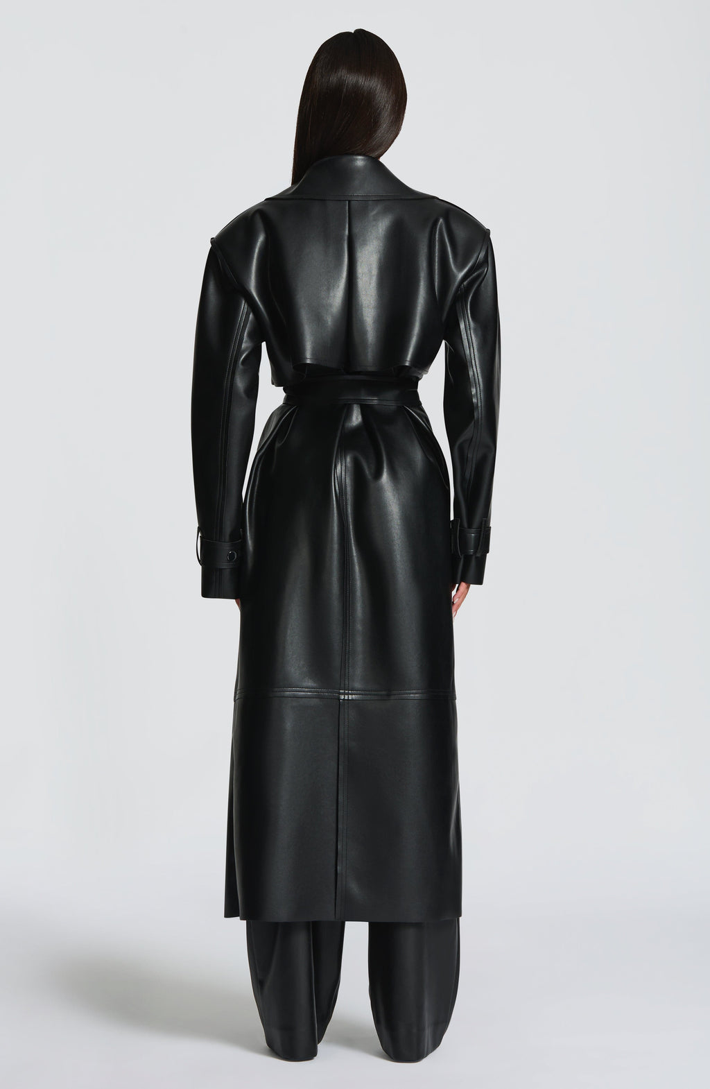 Flourenne Brigitte Trench Coat in Black