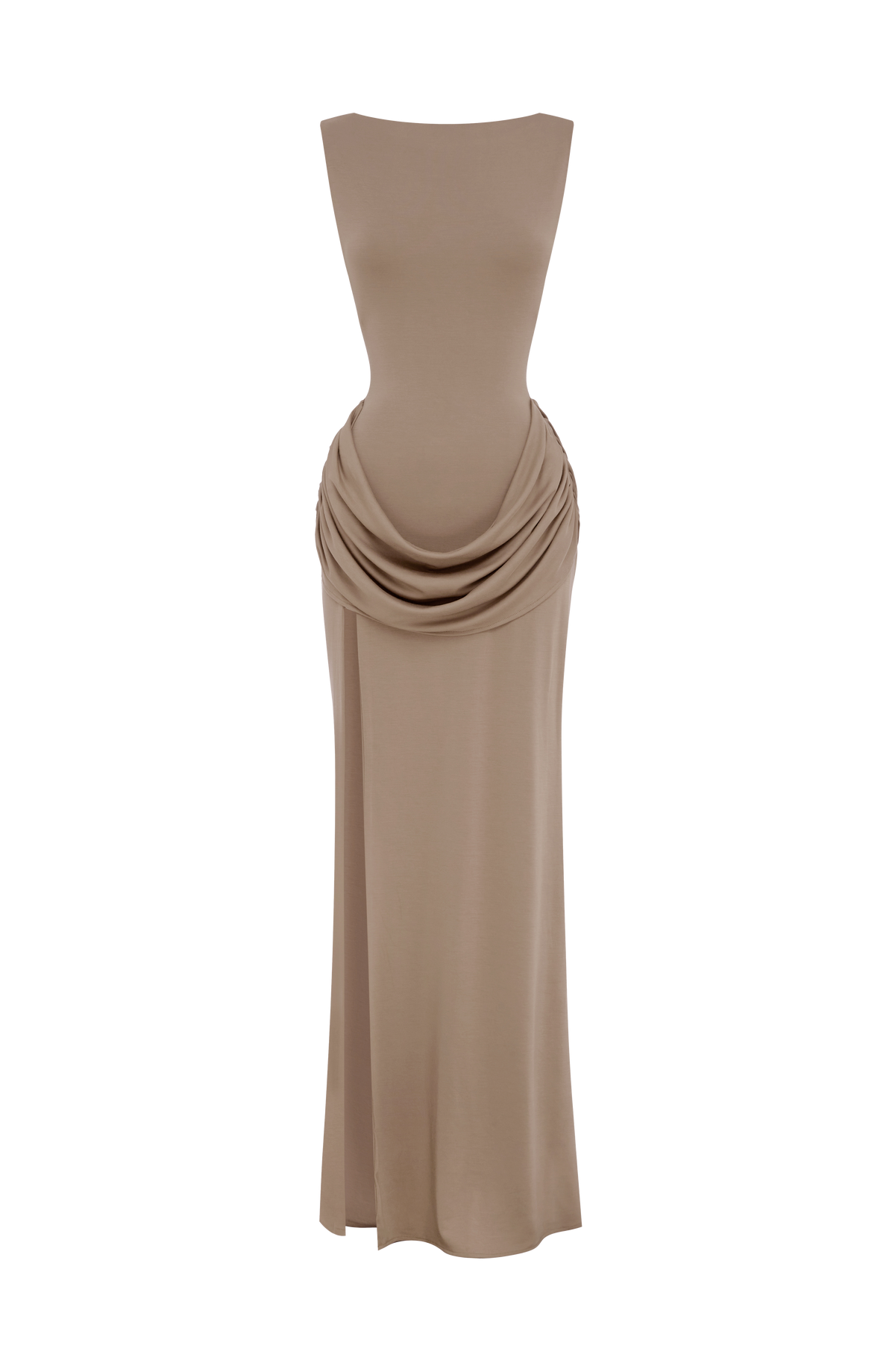 Flourenne Bruna Maxi Dress in Stone