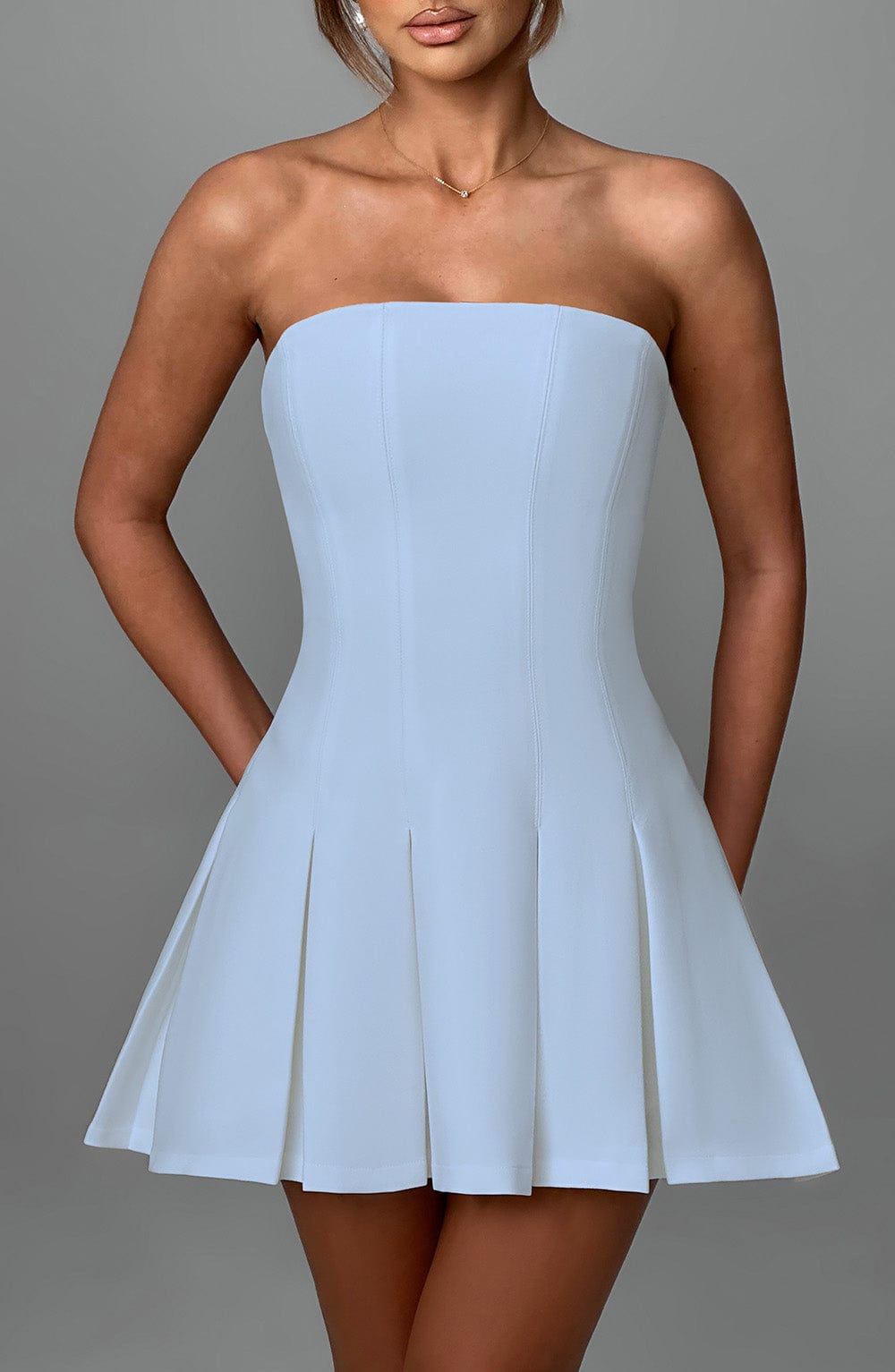 Flourenne Bryony Mini Dress in Blue