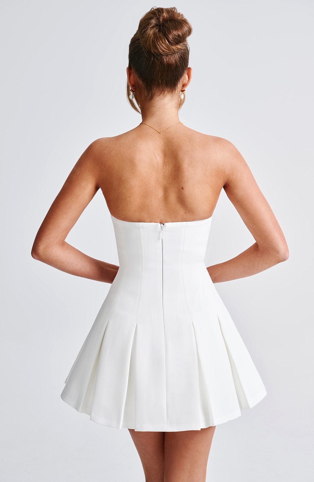 Flourenne Bryony Mini Dress in Ivory