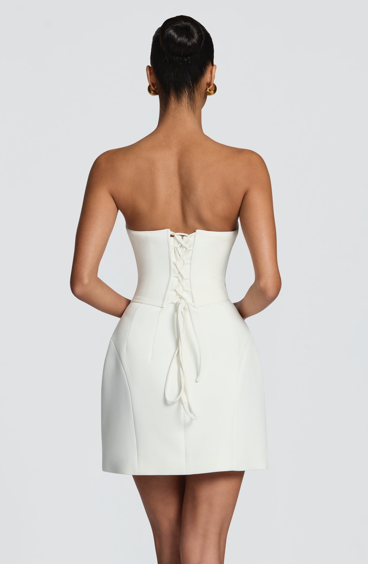 Flourenne Cadenza Mini Dress in Ivory