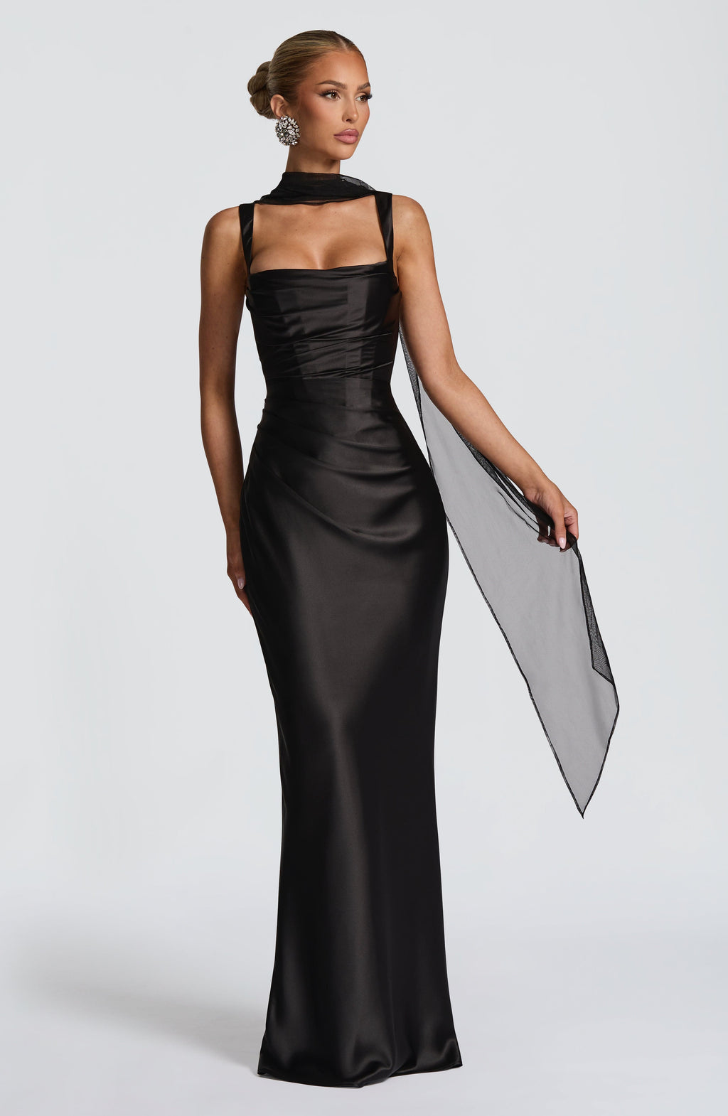 Flourenne Calandra Maxi Dress in Black