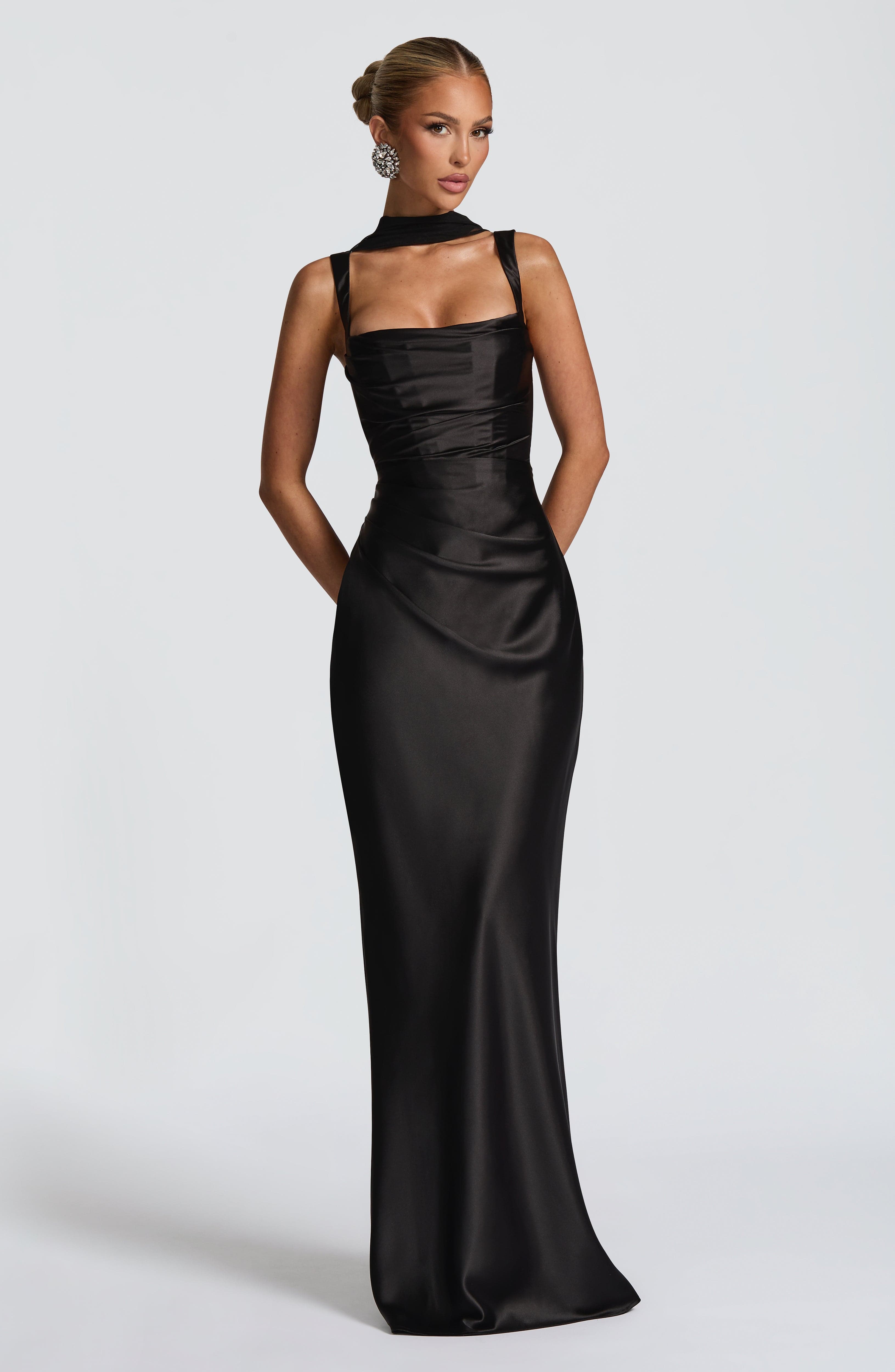 Flourenne Calandra Maxi Dress in Black