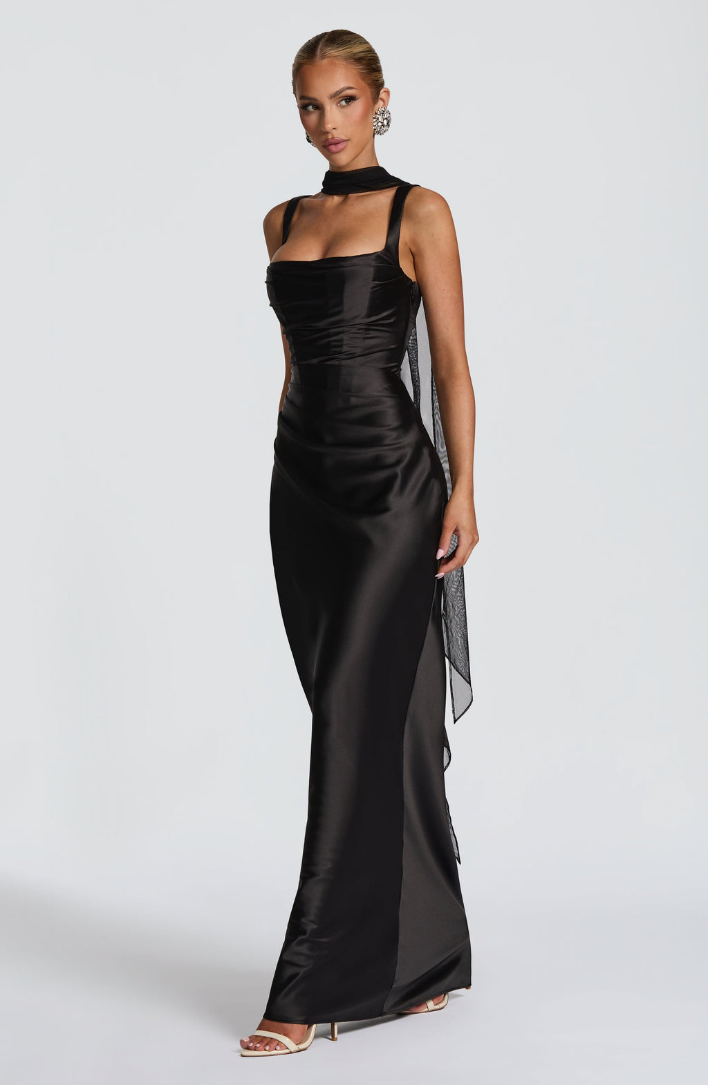 Flourenne Calandra Maxi Dress in Black