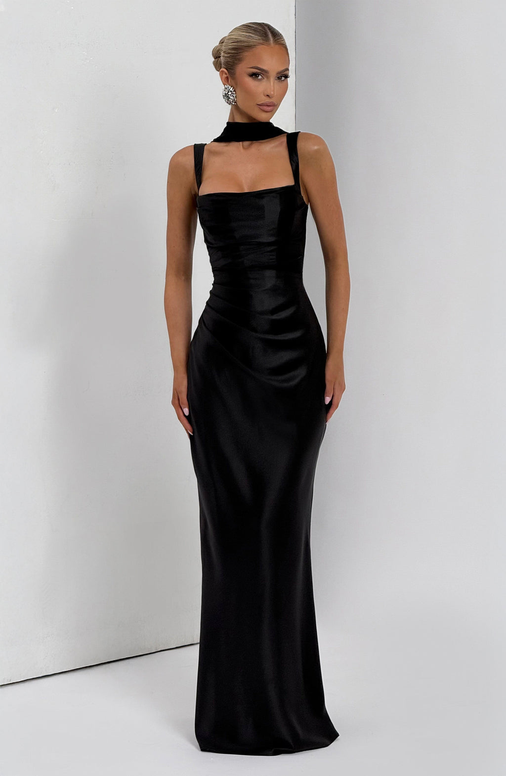 Flourenne Calandra Maxi Dress in Black