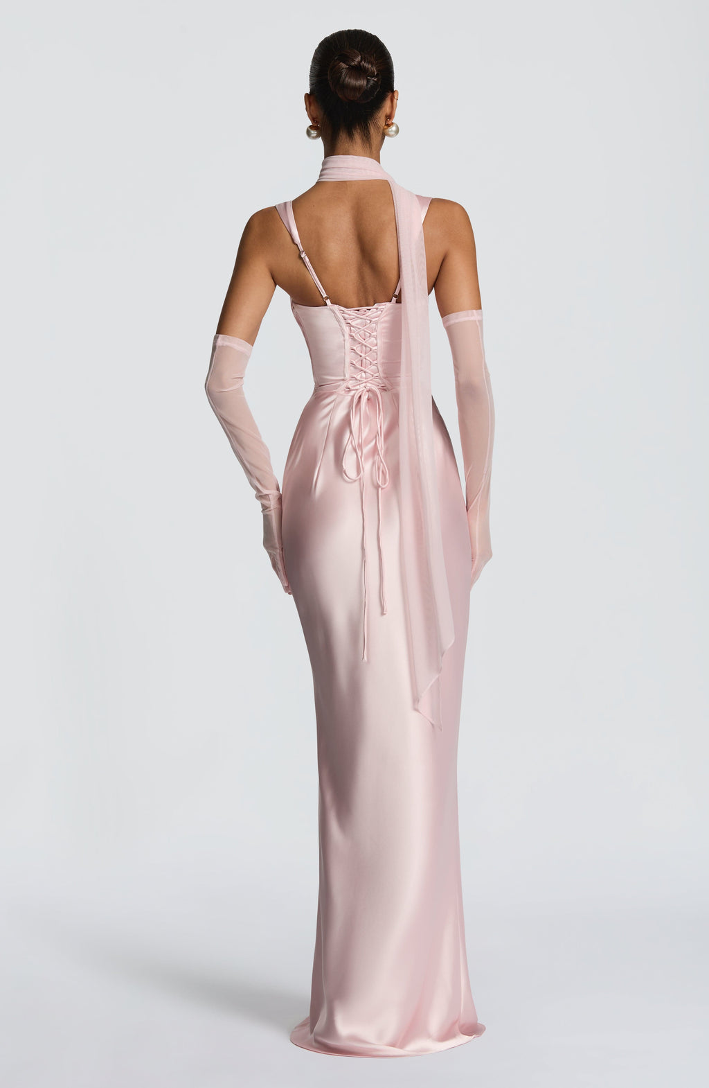 Flourenne Calandra Maxi Dress in Blush