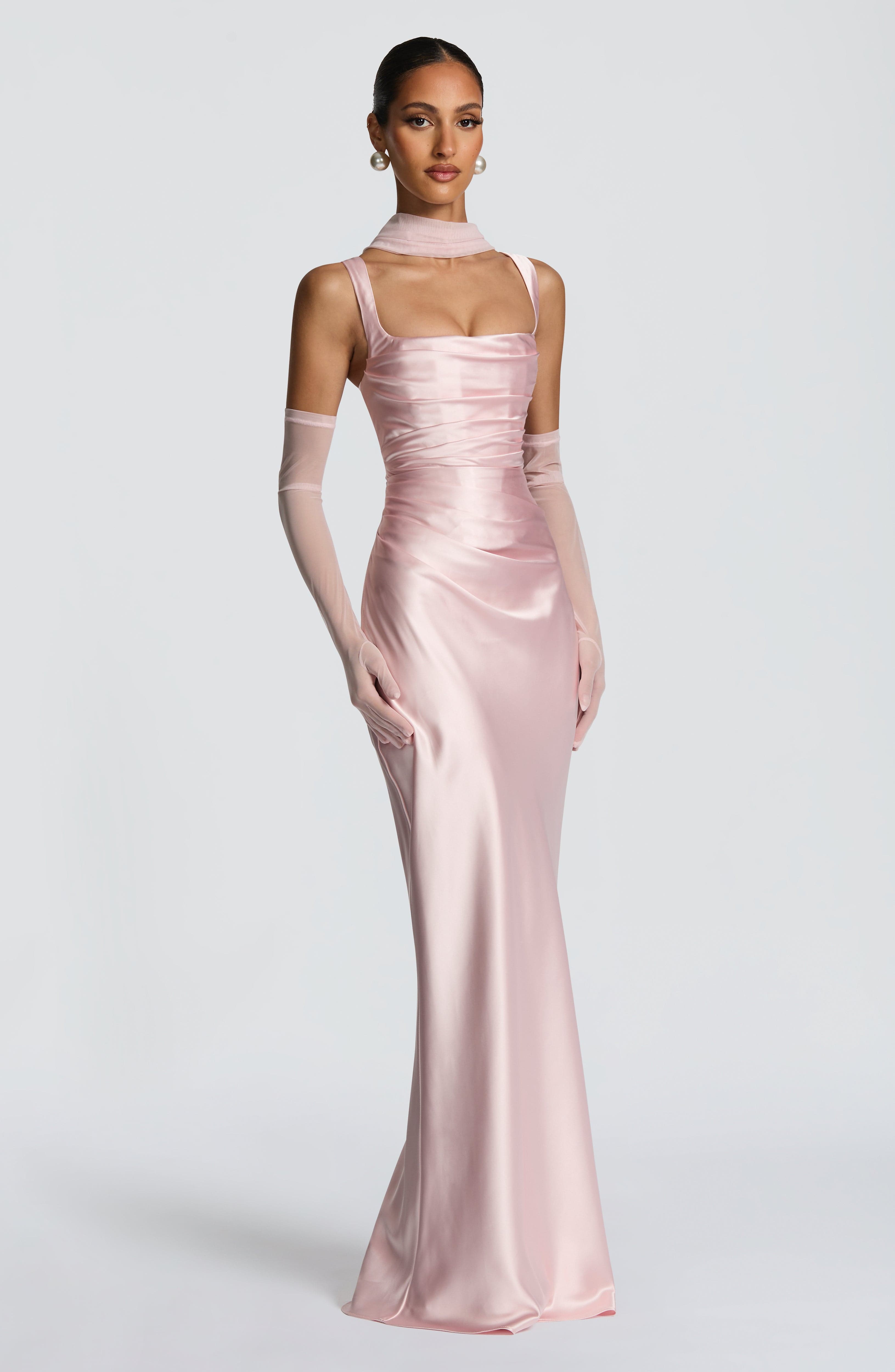 Flourenne Calandra Maxi Dress in Blush