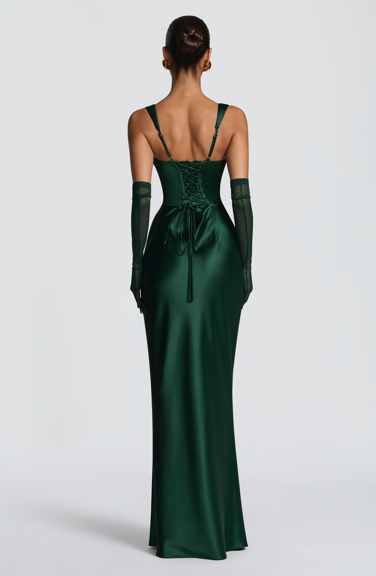 Flourenne Calandra Maxi Dress in Emerald
