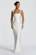 Flourenne Calandra Maxi Dress in Ivory
