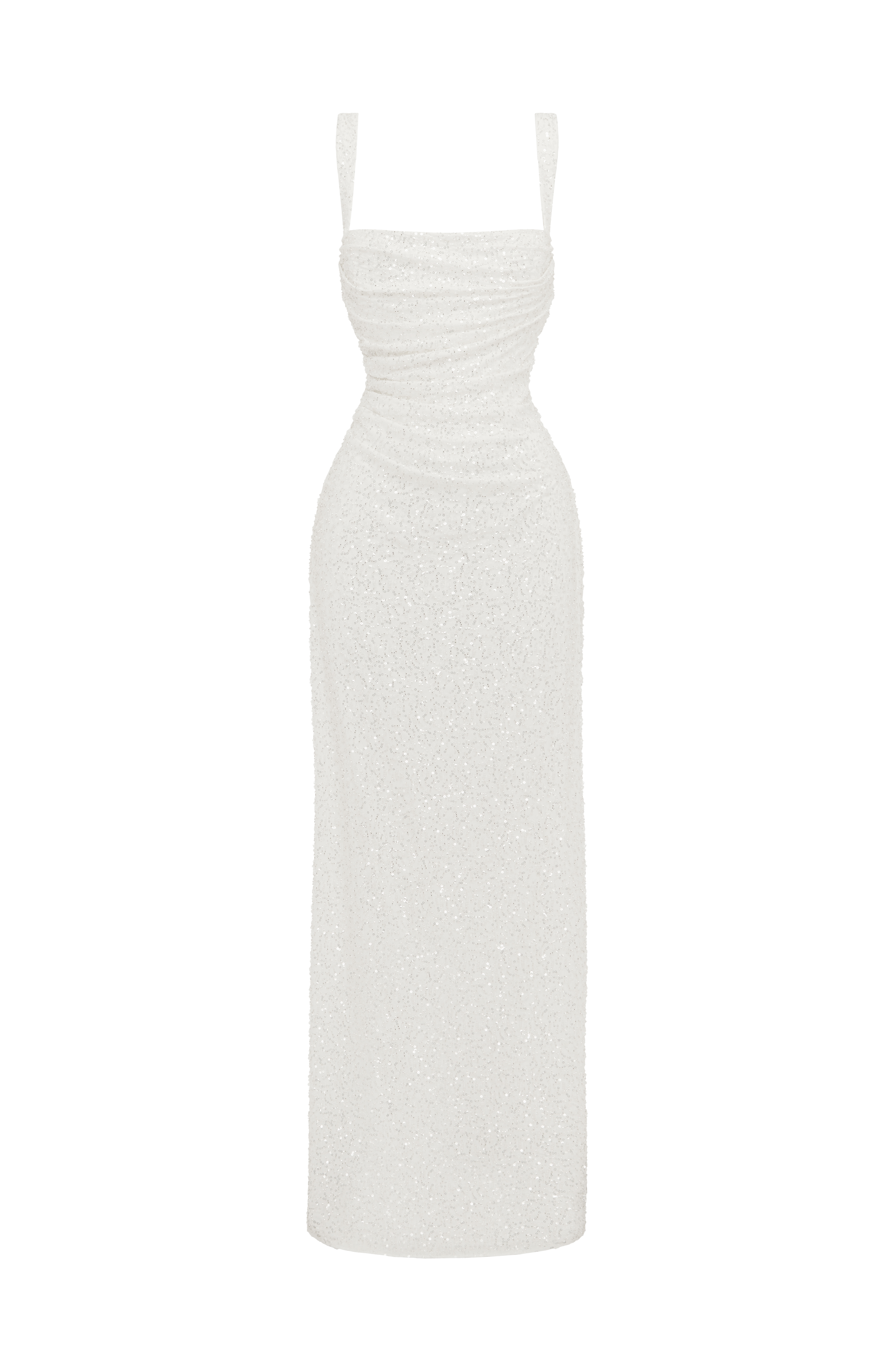 Flourenne Calandra Maxi Dress in Ivory Sparkle