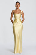 Flourenne Calandra Maxi Dress in Lemon
