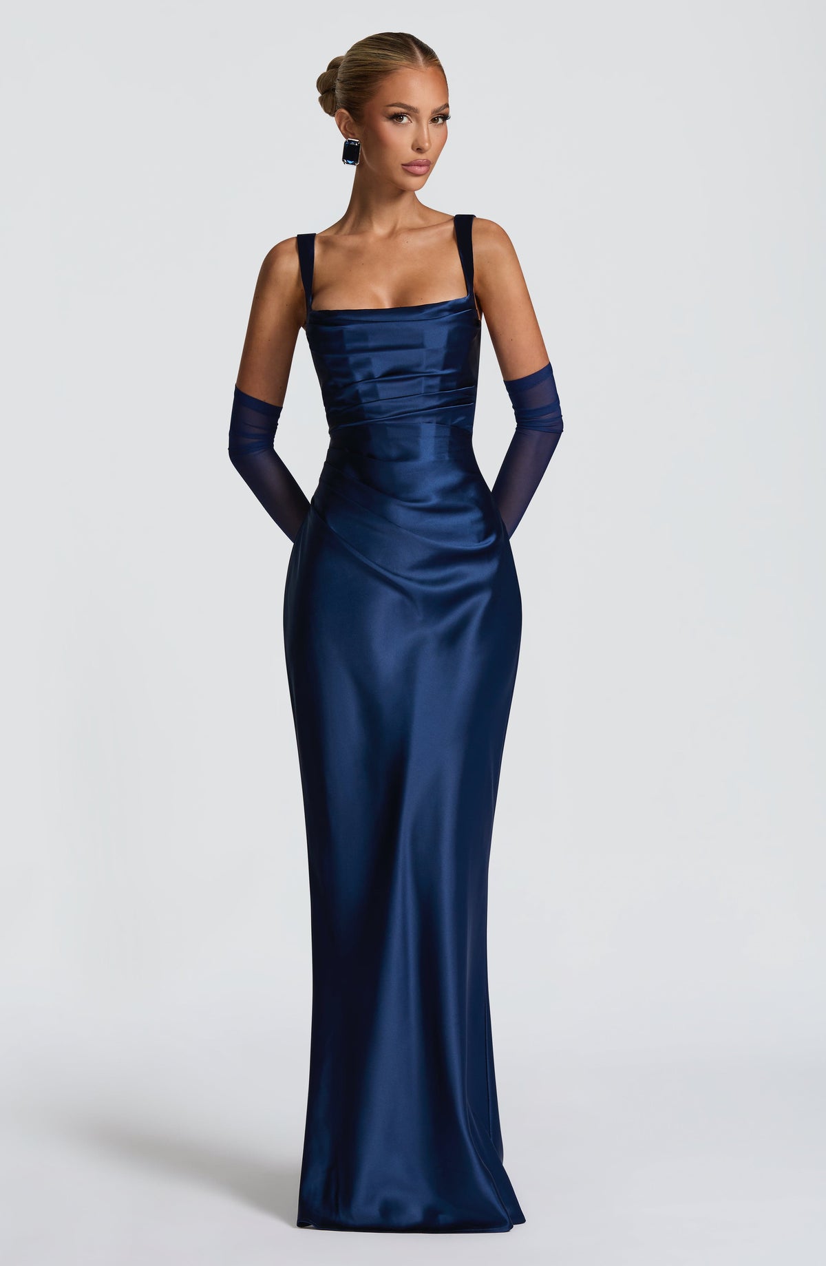 Flourenne Calandra Maxi Dress in Navy