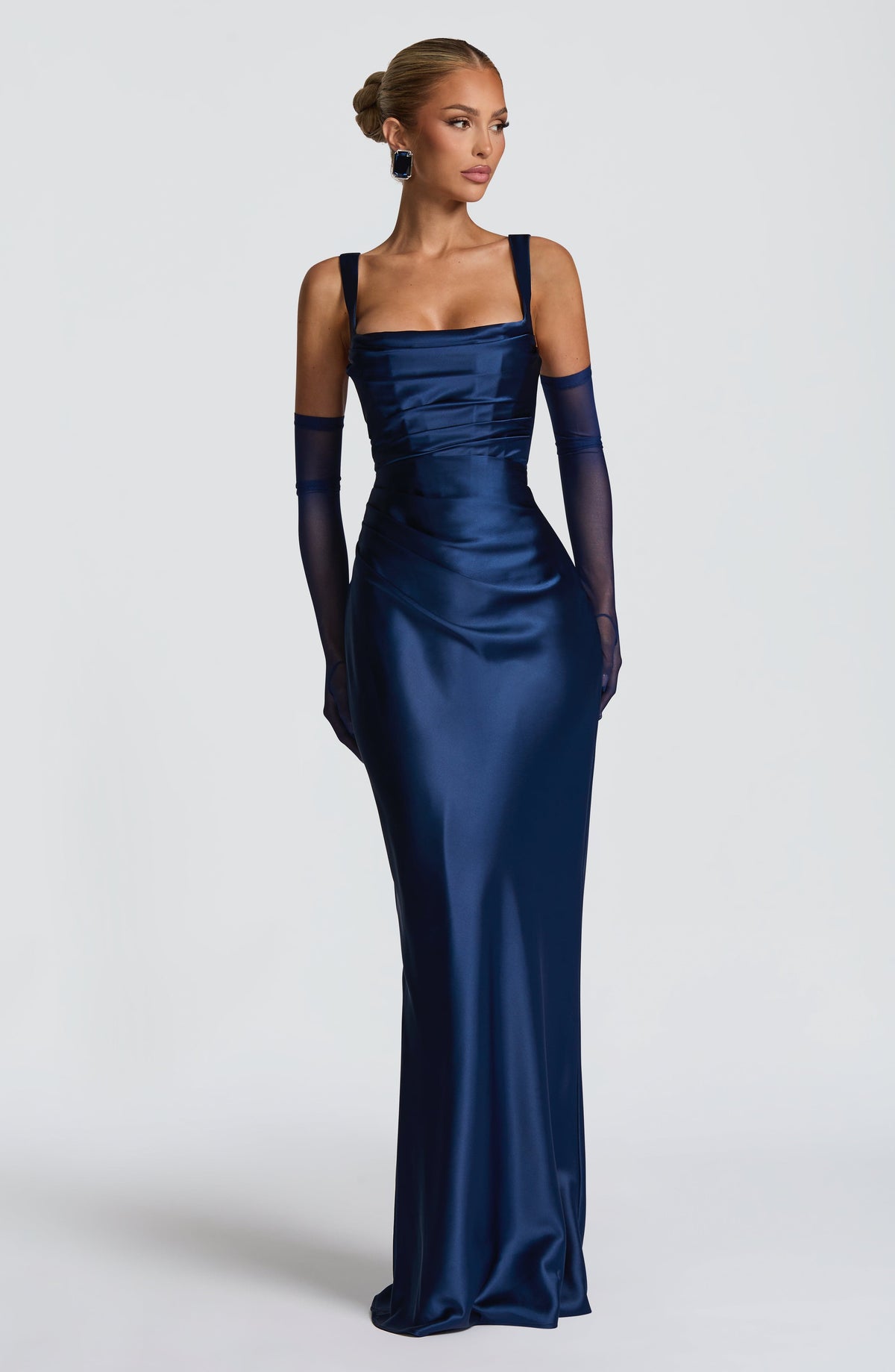 Flourenne Calandra Maxi Dress in Navy