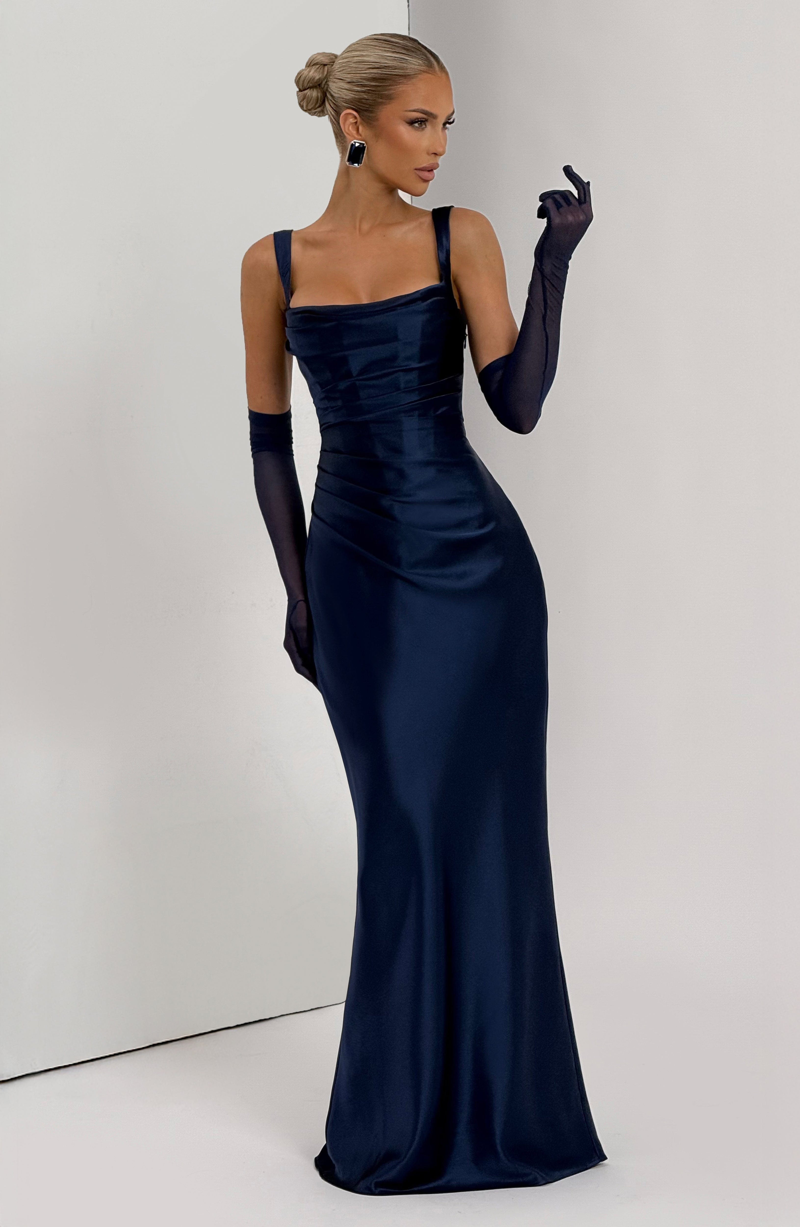 Flourenne Calandra Maxi Dress in Navy