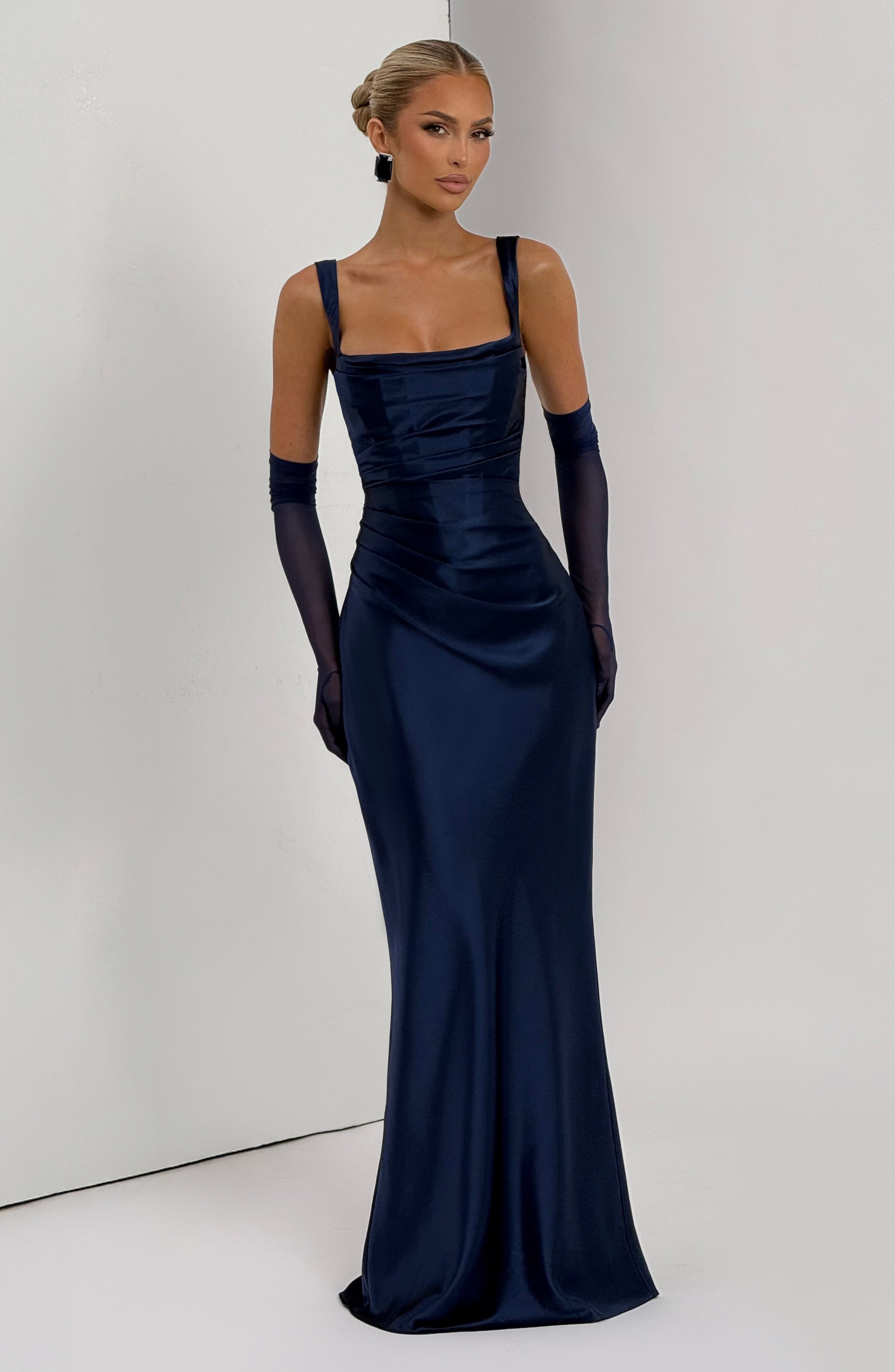 Flourenne Calandra Maxi Dress in Navy