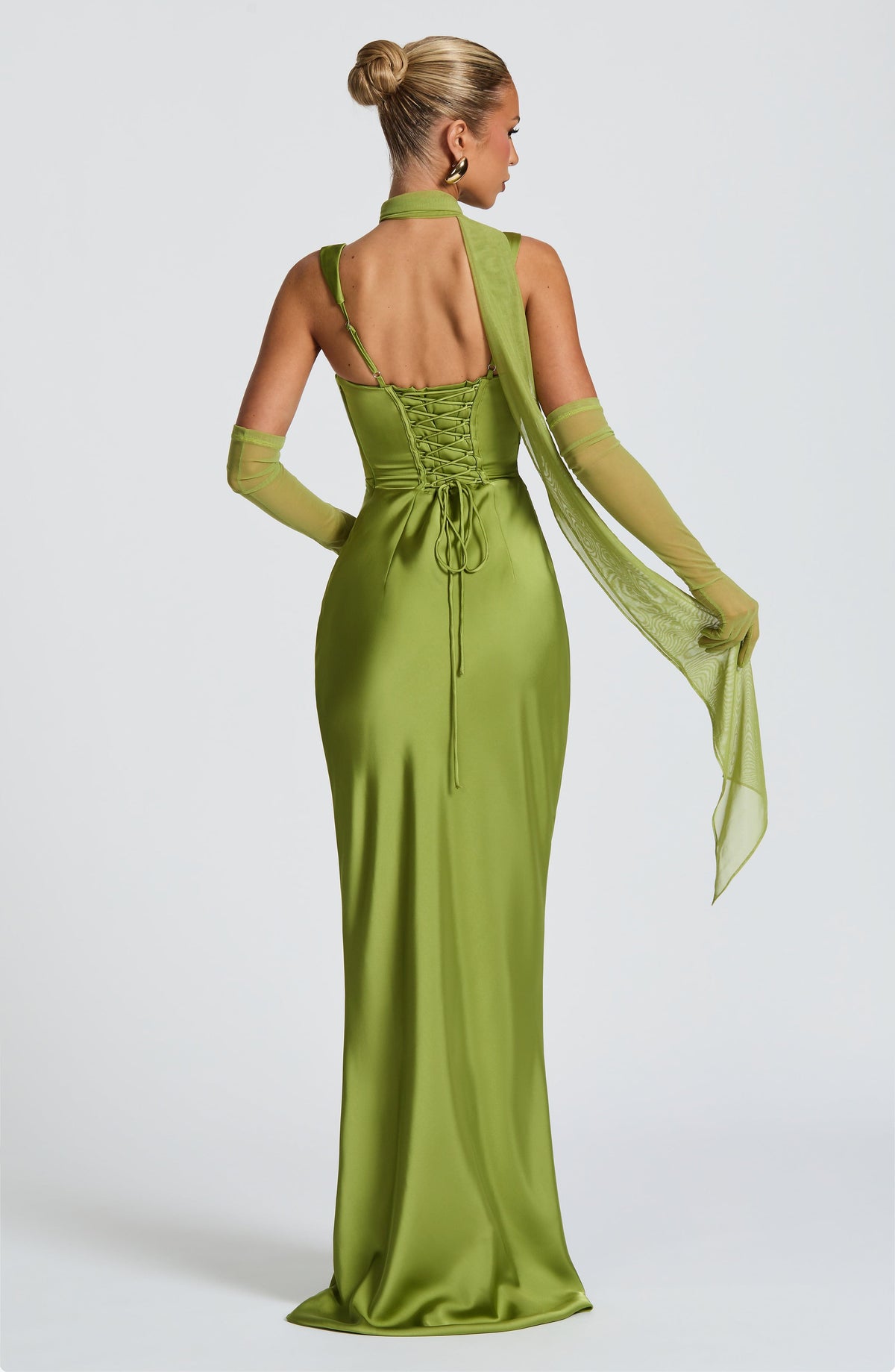 Flourenne Calandra Maxi Dress in Olive