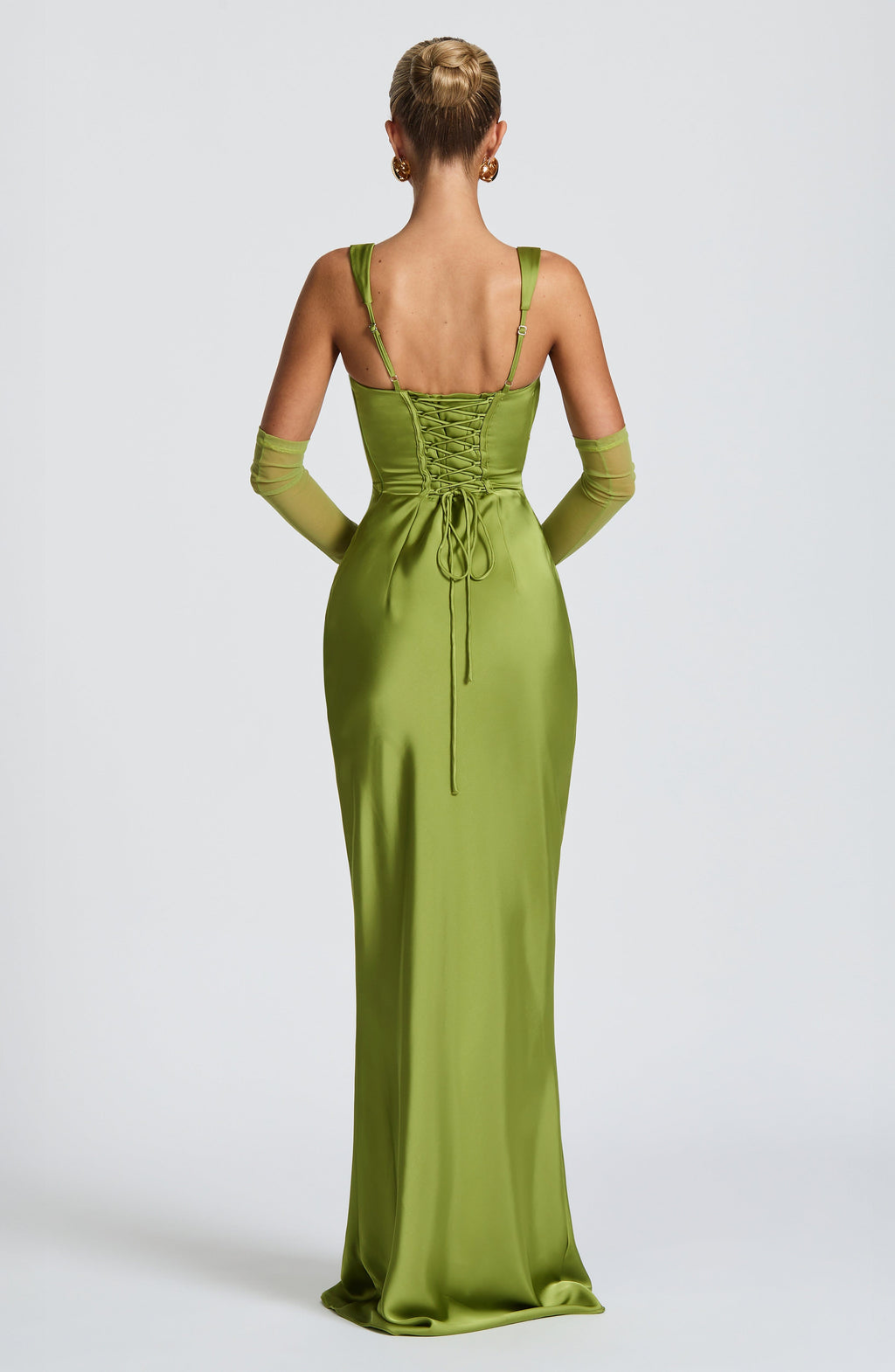 Flourenne Calandra Maxi Dress in Olive