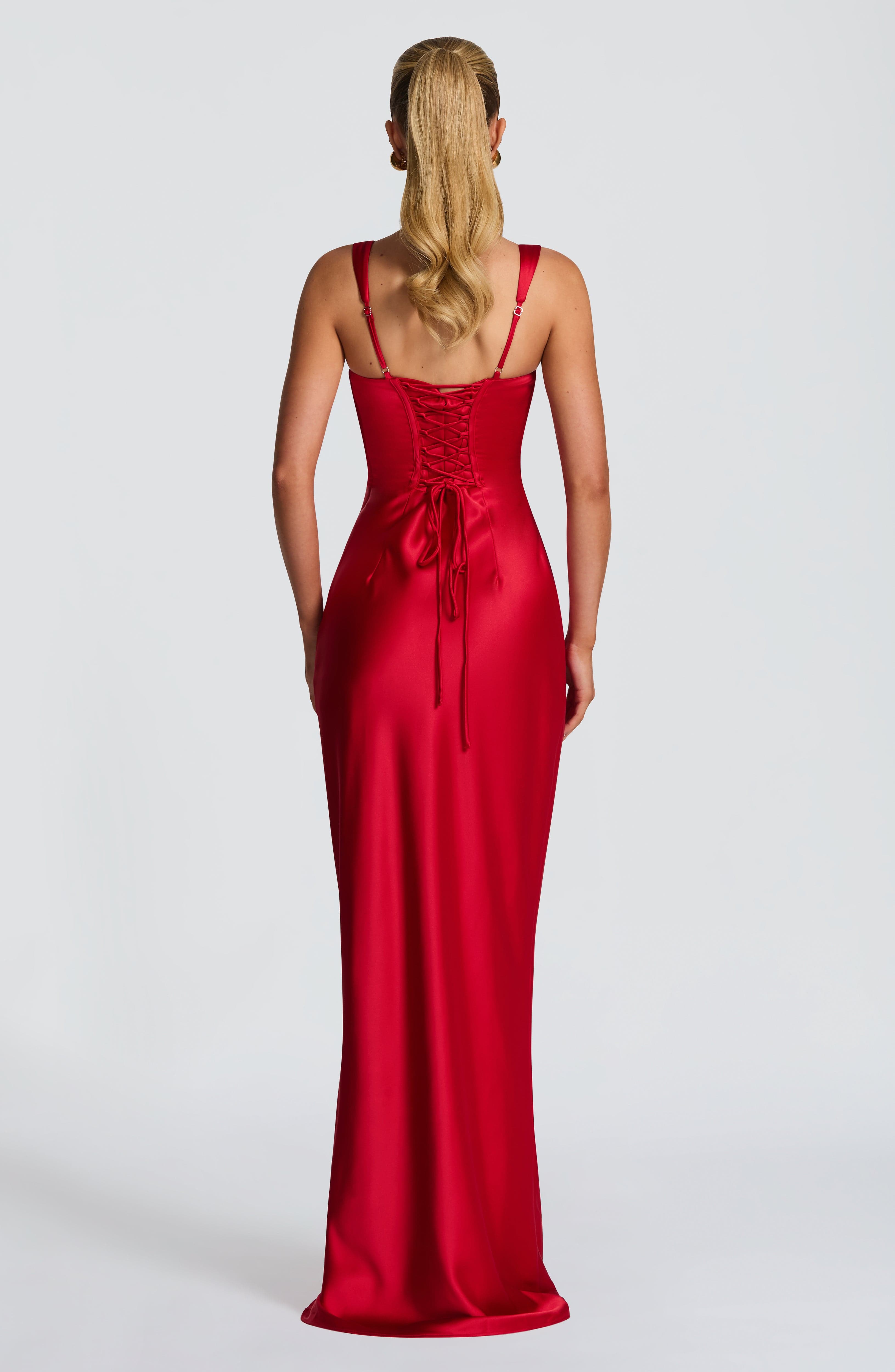 Flourenne Calandra Maxi Dress in Red