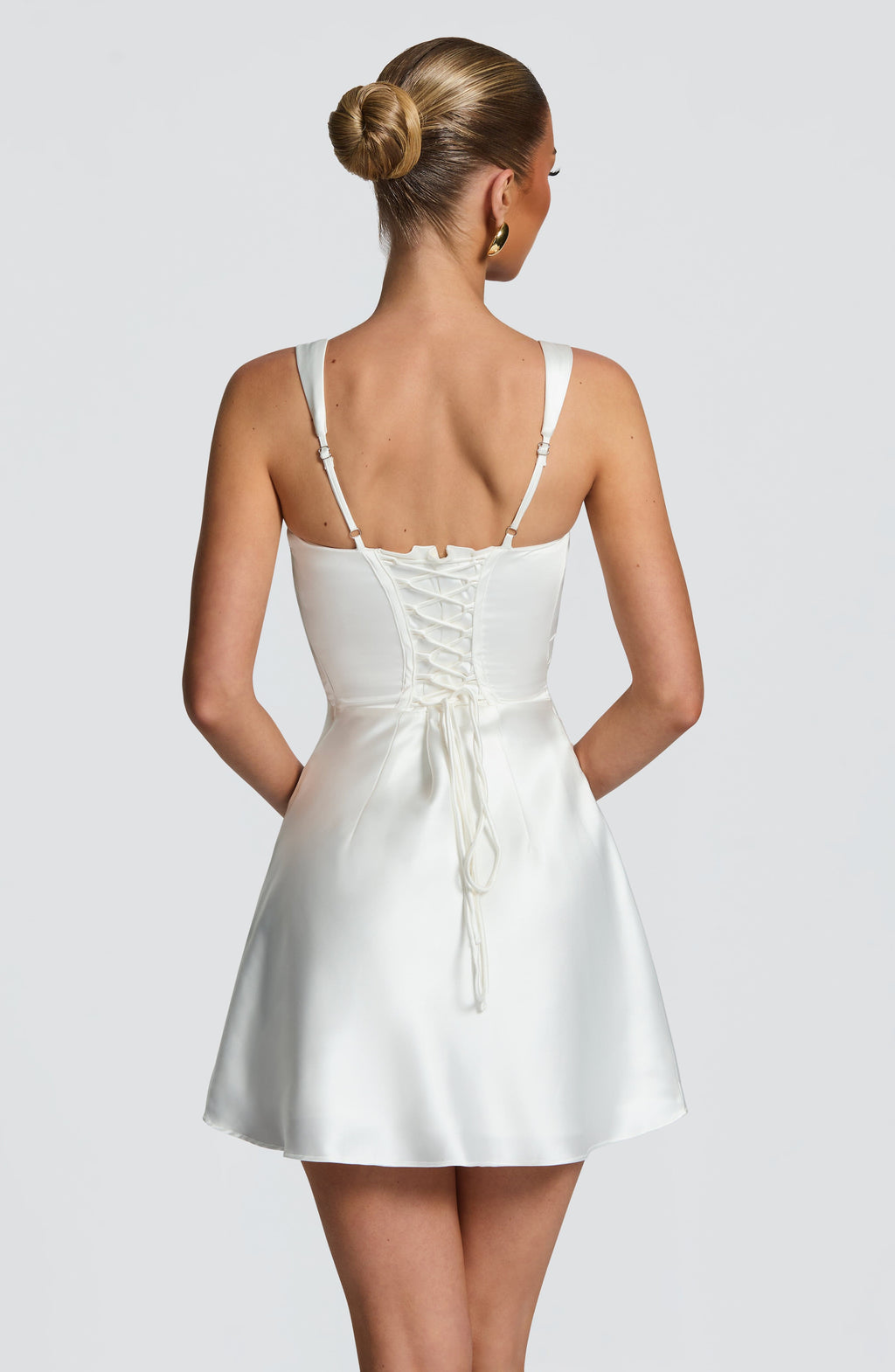 Flourenne Calandria Mini Dress in Ivory
