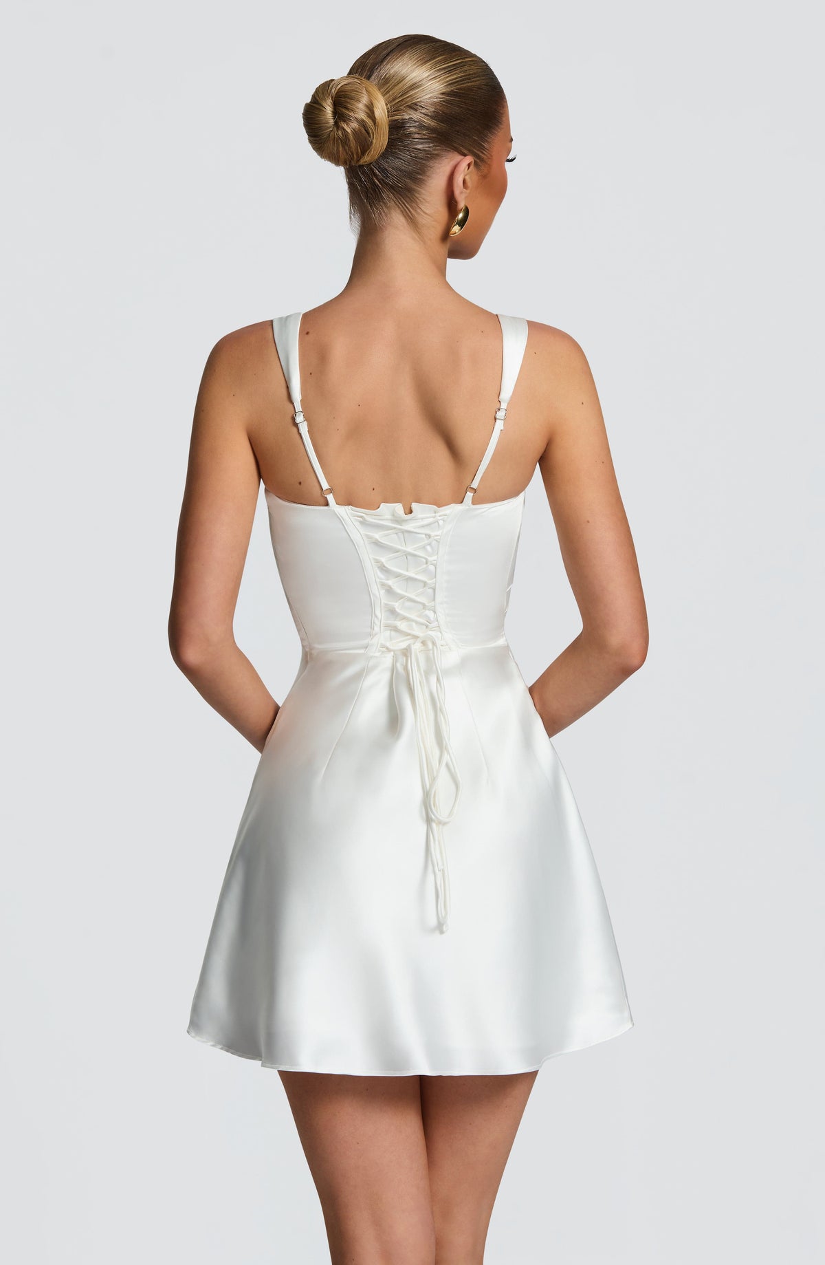 Flourenne Calandria Mini Dress in Ivory