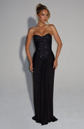 Flourenne Carina Maxi Dress in Black