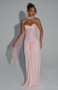 Flourenne Carina Maxi Dress in Blush