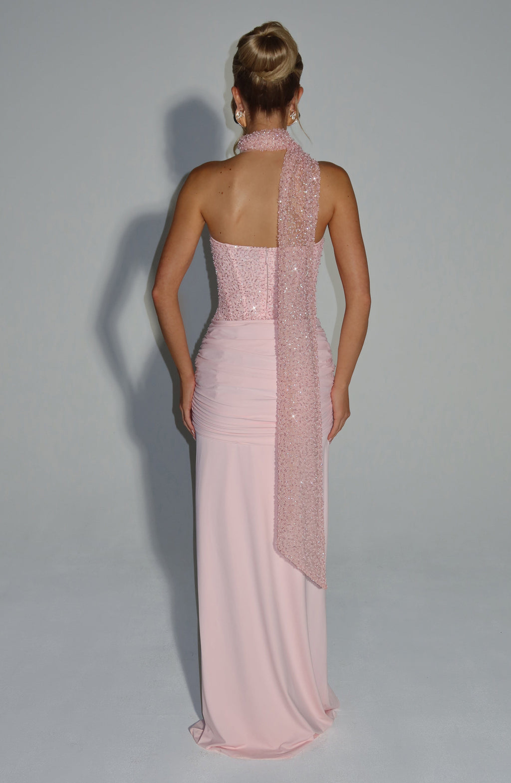 Flourenne Carina Maxi Dress in Blush