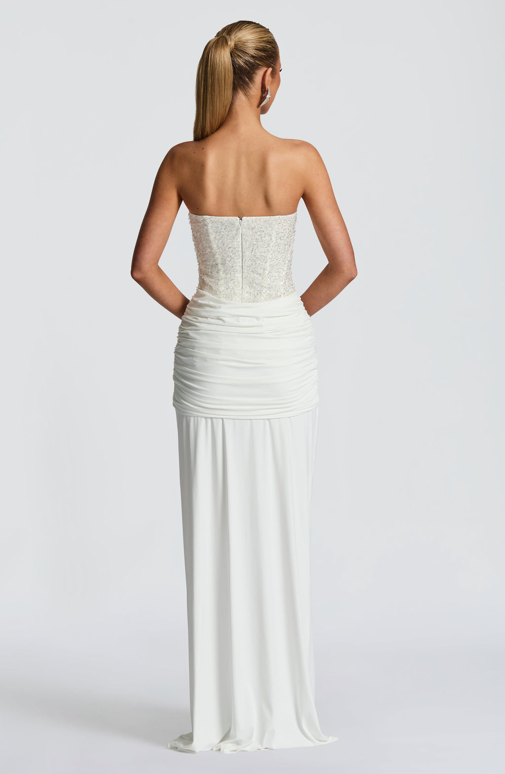 Flourenne Carina Maxi Dress in Ivory