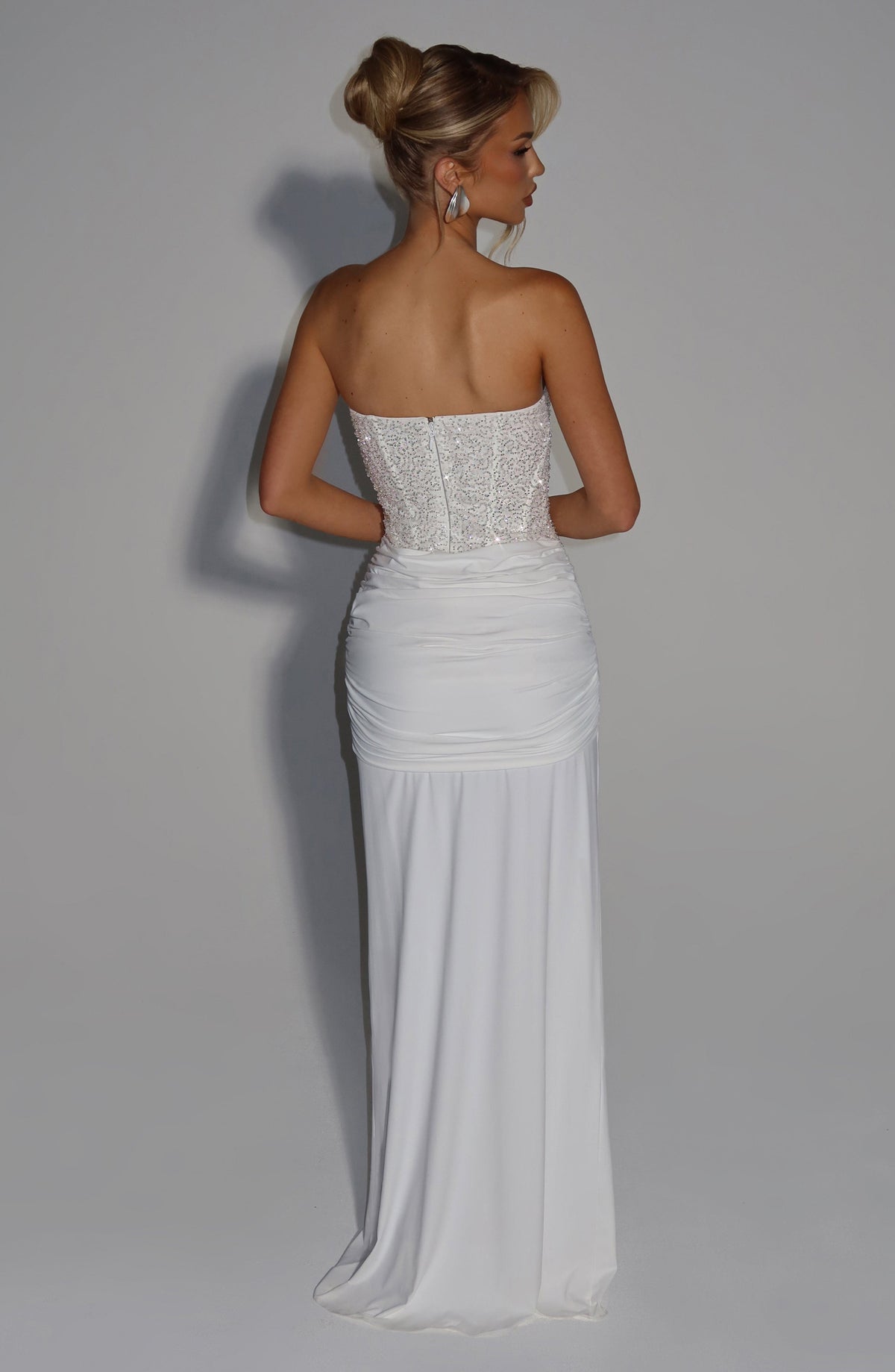 Flourenne Carina Maxi Dress in Ivory