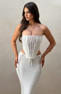 Flourenne Carly Corset in White