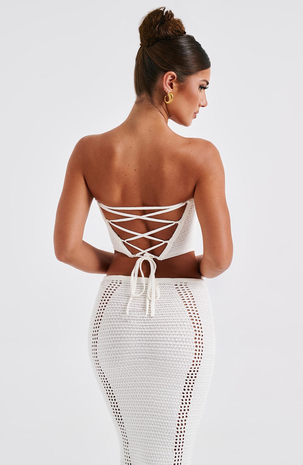 Flourenne Carly Corset in White
