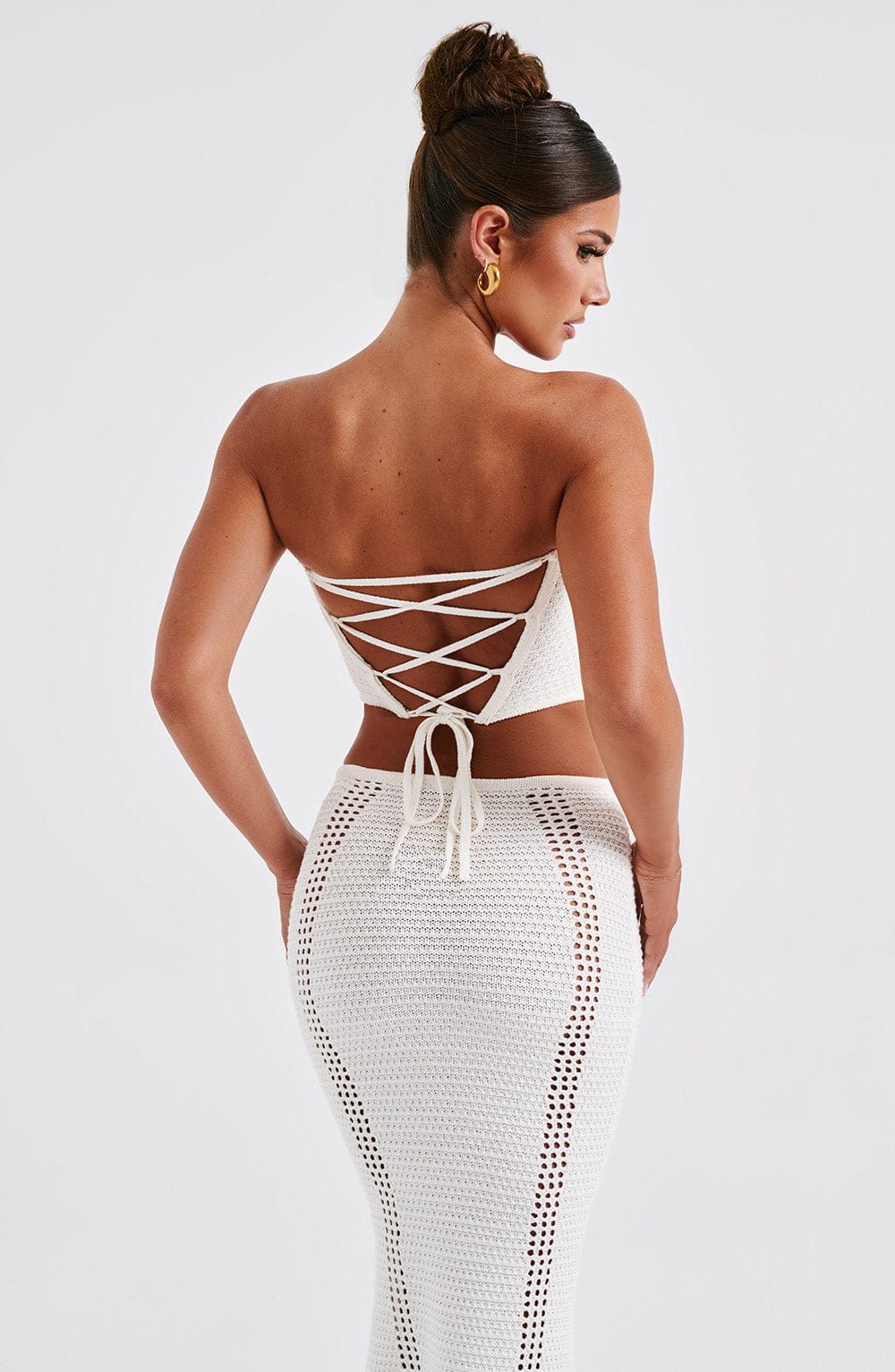 Flourenne Carly Corset in White