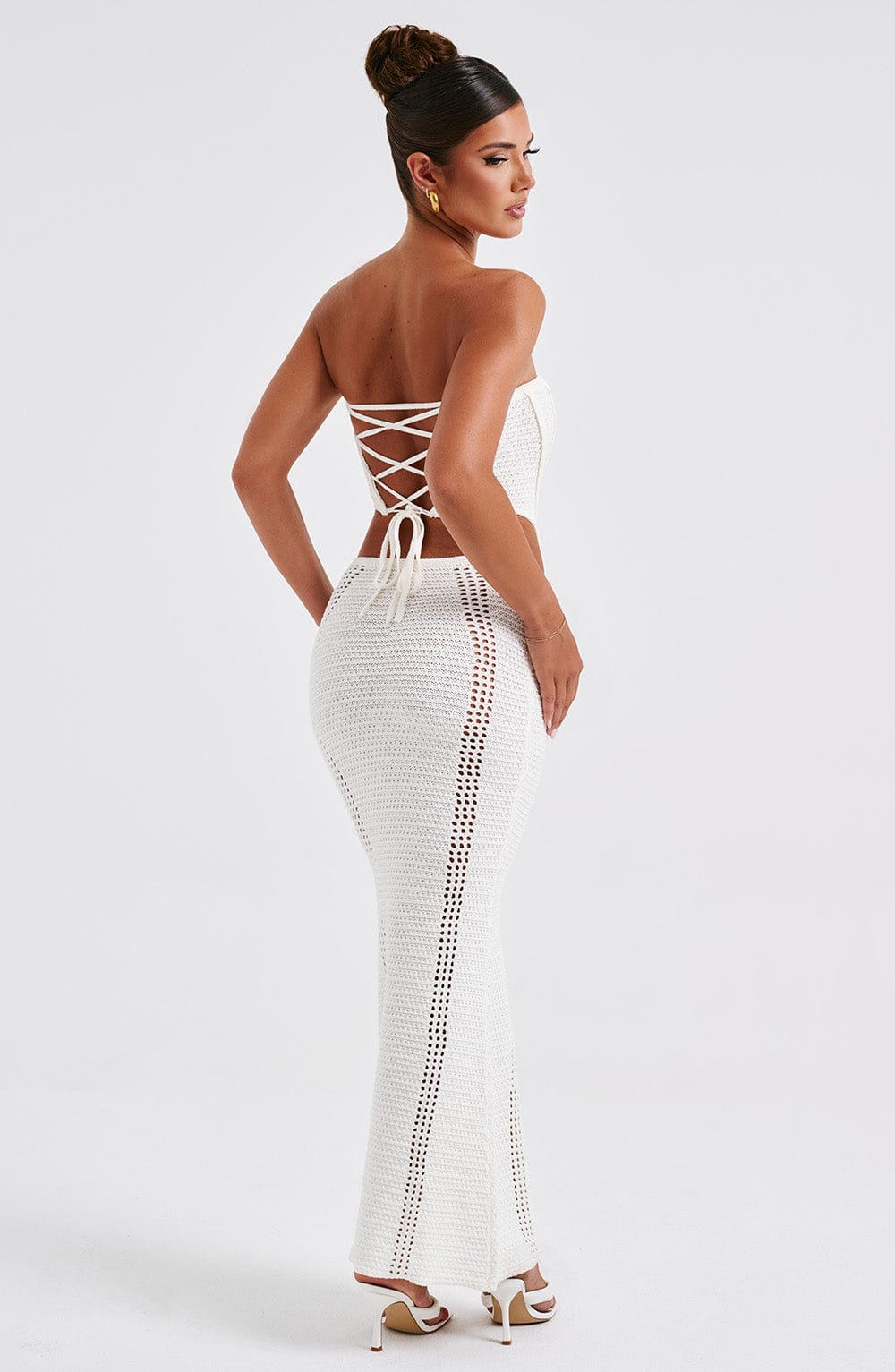 Flourenne Carly Corset in White