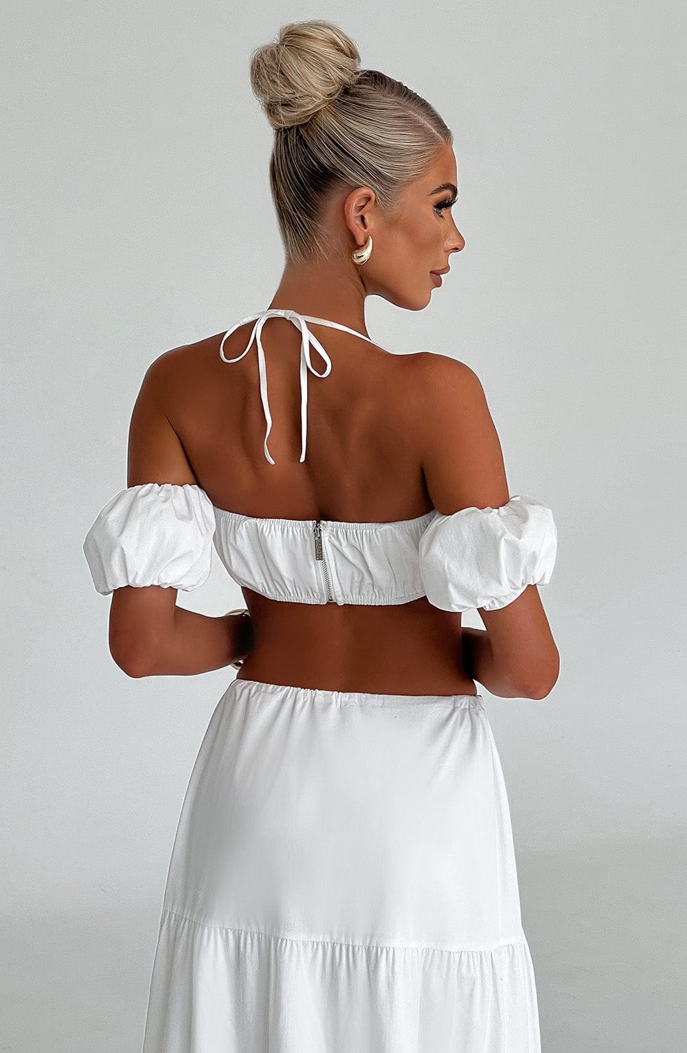 Flourenne Carmen Top in Ivory