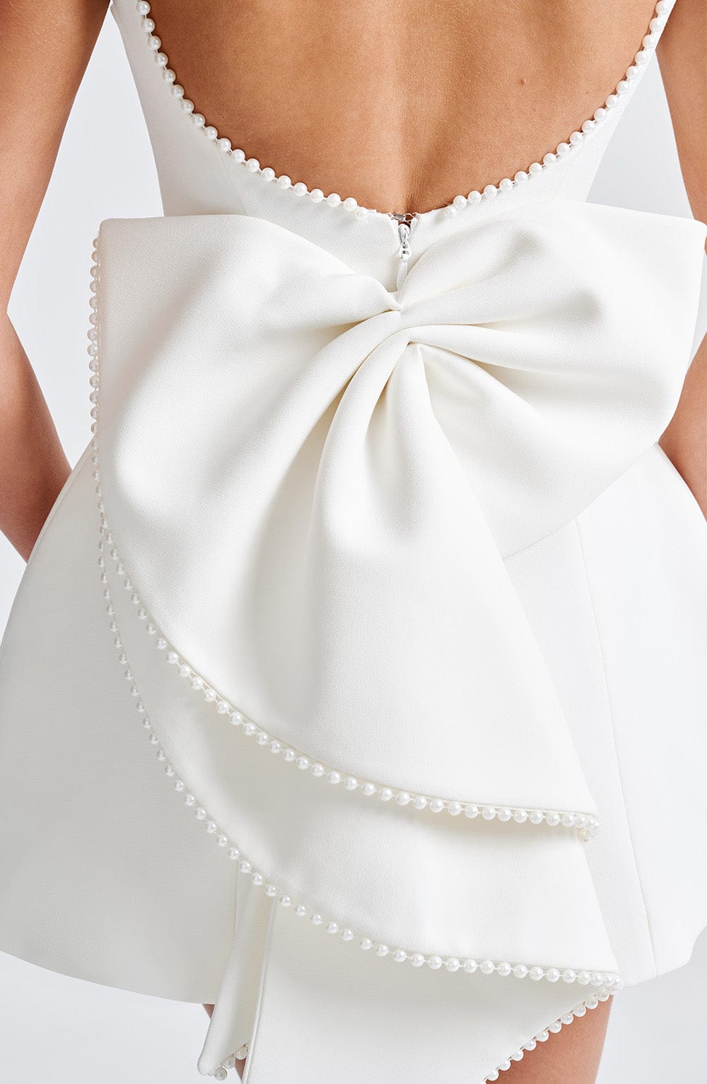Flourenne Carys Mini Dress in Ivory