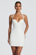 Flourenne Cassara Mini Dress in Ivory
