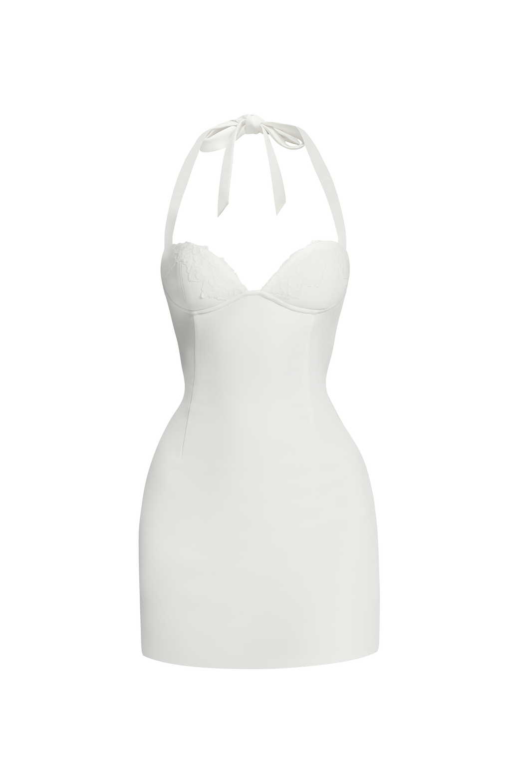 Flourenne Cassara Mini Dress in Ivory