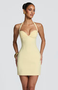 Flourenne Cassara Mini Dress in Lemon