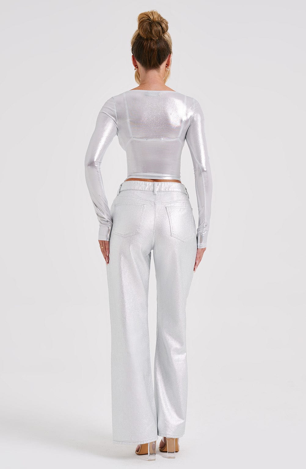 Flourenne Cassidine Pants in Silver