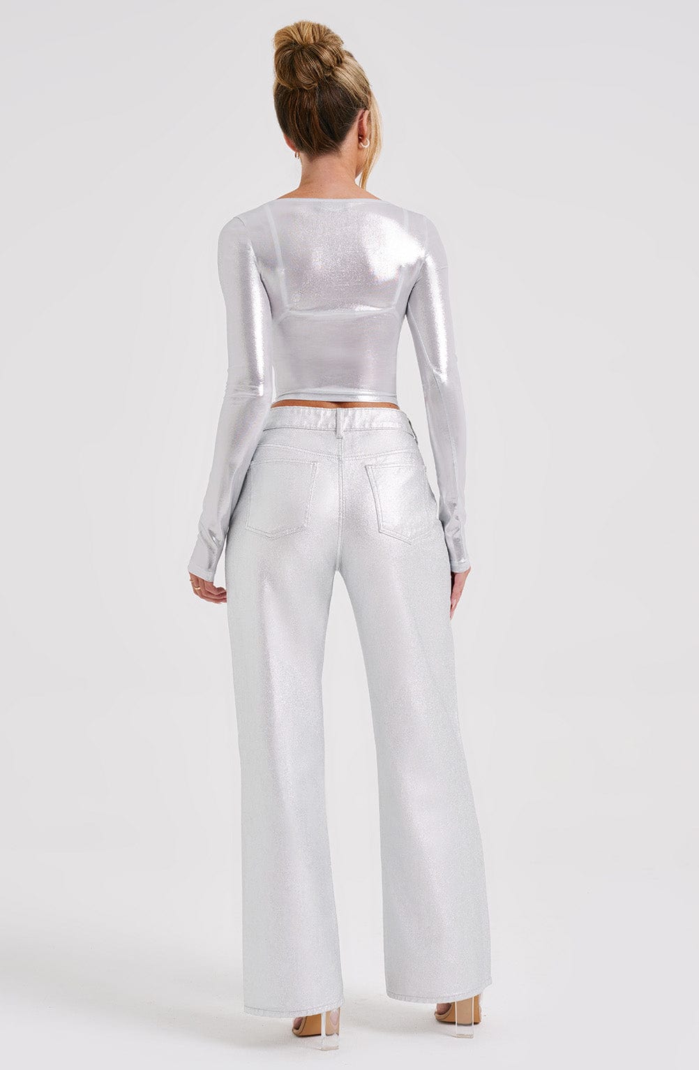 Flourenne Cassidine Pants in Silver