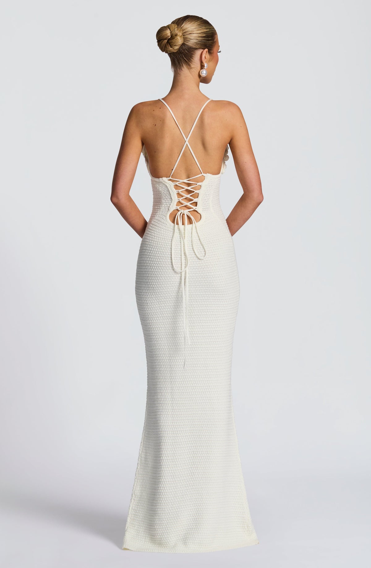 Flourenne Celanya Maxi Dress in Ivory