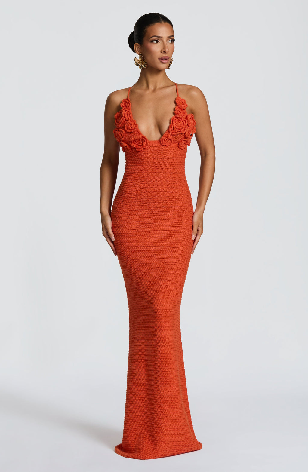 Flourenne Celanya Maxi Dress in Orange