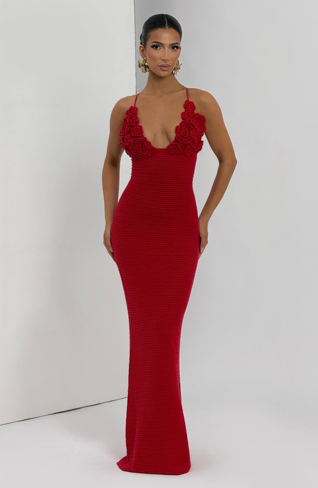 Flourenne Celanya Maxi Dress in Red