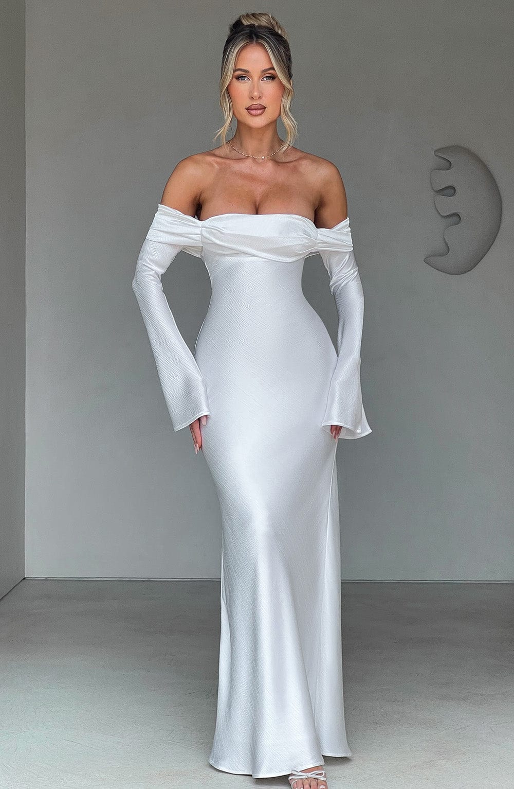 Flourenne Celeste Maxi Dress in Ivory
