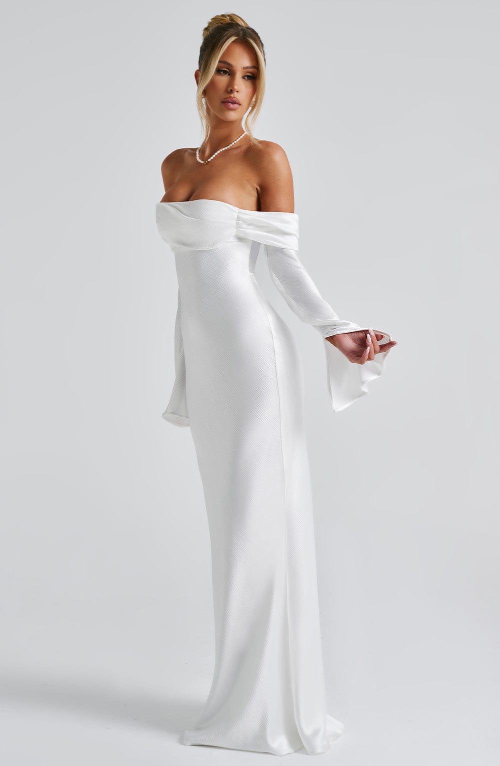 Flourenne Celeste Maxi Dress in Ivory