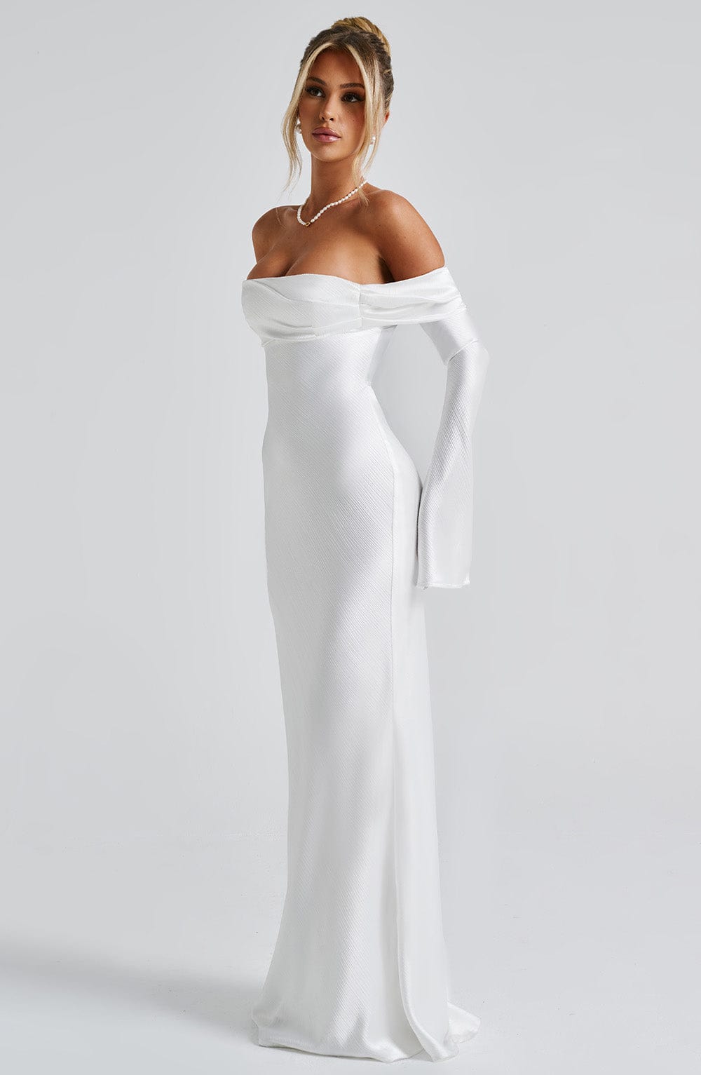 Flourenne Celeste Maxi Dress in Ivory