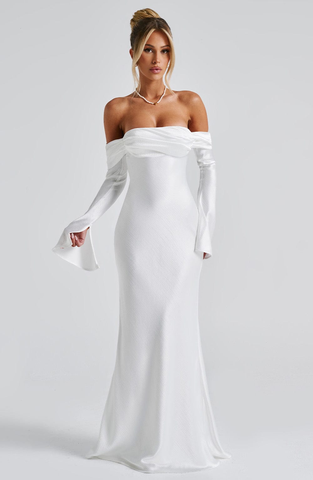 Flourenne Celeste Maxi Dress in Ivory