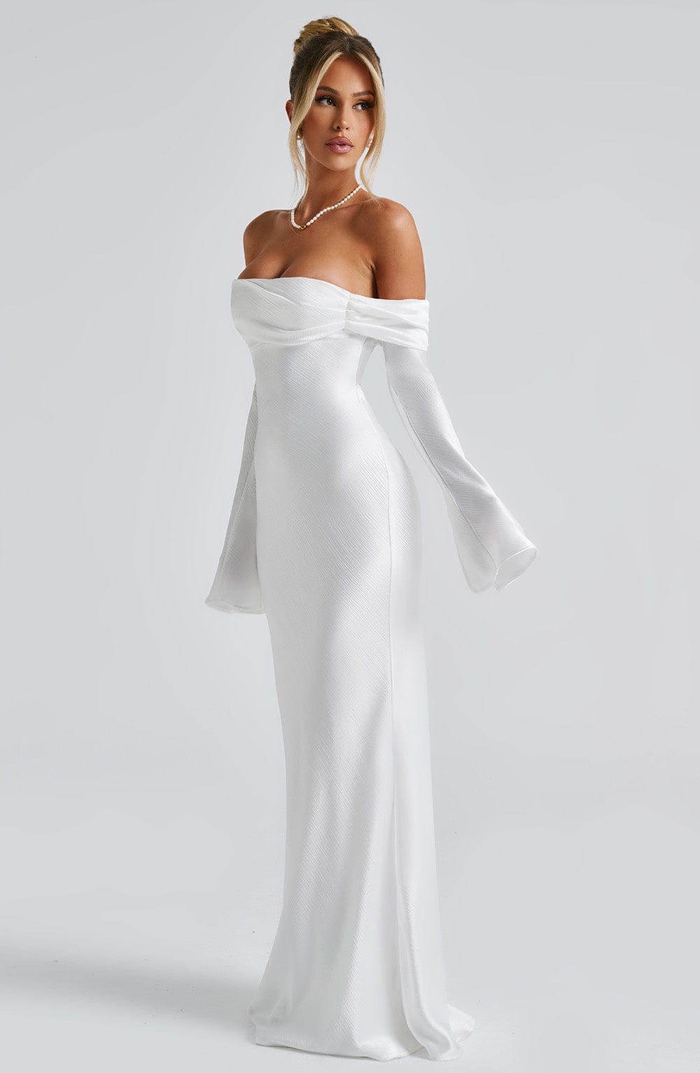 Flourenne Celeste Maxi Dress in Ivory