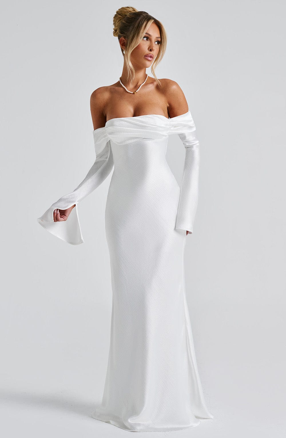 Flourenne Celeste Maxi Dress in Ivory